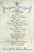 Menu 1883 Society silver jubilee